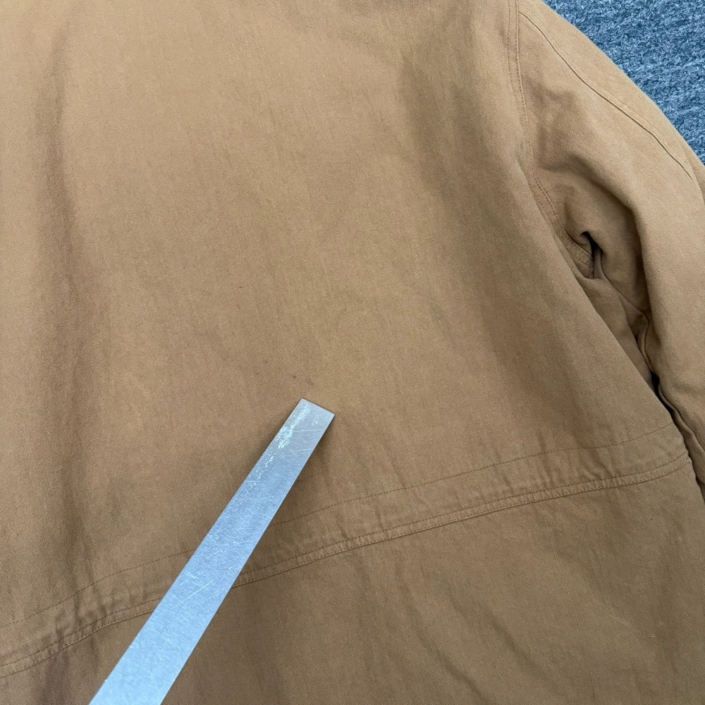 Vintage Maxwear Barn Chore Coat Jacket Large Removable Liner Workwear Leather - Picture 8 of 16